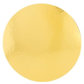Disco de Cartão Ouro e Branco 220mm (100 Uds)