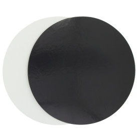 Disco de Cartão Preto e Branco 170mm (100 Uds)