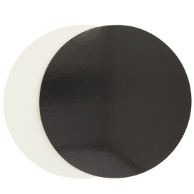 Disco de Cartão Preto e Branco 230mm (100 Uds)