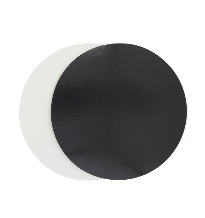 Disco de Cartão Preto e Branco 290mm (100 Uds)