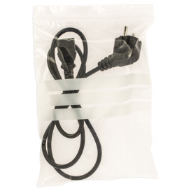 Saco Polietileno Fecho zip e Banda Escrever 10x15cm G200 (100 Uds)