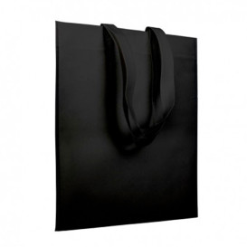 Saco Não Tecido com Asas Longas Preto 38x42cm (25 Uds)