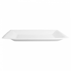 Prato de Papel Biocoated Branco Quadrado 18cm (20 Uds)