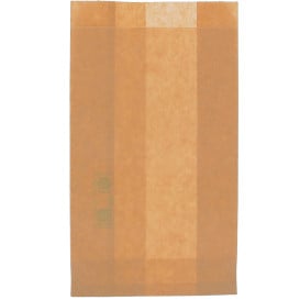 Saco de Papel Antigordura Kraft 12+6x20cm (250 Uds)