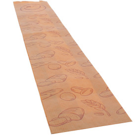 Saco de Papel Kraft "Panes" 9+3x51cm (125 Uds)