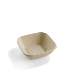 Tigela Cana-de-açúcar PLA 750ml 17x17x5cm (50 Uds)
