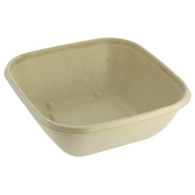 Tigela Cana-de-açúcar PLA 750ml 17x17x5cm (50 Uds)