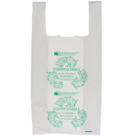 Saco Plastico Alça Biodegradável 100% 40x50cm (100 Uds)