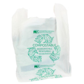 Saco Plastico Alça Biodegradável 100% 40x50cm (100 Uds)