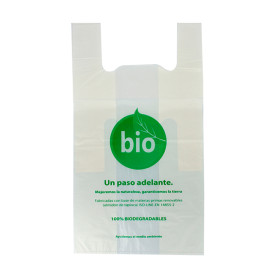 Saco Plastico Alça Biodegradável 100% 50x55 cm (100 Uds)
