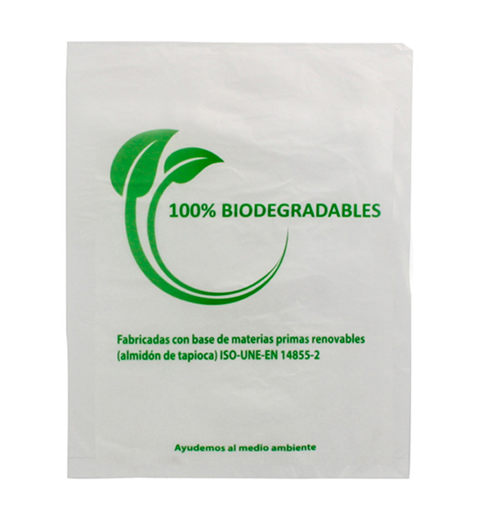 Saco Plastico Mercado 100% Biodegradável 30x40cm (2000 Uds) Saco Plastico Mercado 100% Biodegradável 30x40cm (2000 Uds)