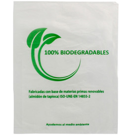 Saco Plastico Mercado 100% Biodegradável 35x48cm (1000 Uds)
