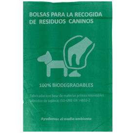 Saco Plastico de excrementos cão 100% bio 20x33cm (3000 Uds)