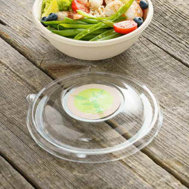 Tampa de Plástico RPET Transparente para Tigela Ø17cm (50 Uds)