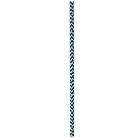 Palhinha Direita Papel Azul Branco Ø6mm 20cm (100 Uds)