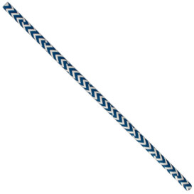 Palhinha Direita Papel Azul Branco Ø6mm 20cm (6000 Uds)