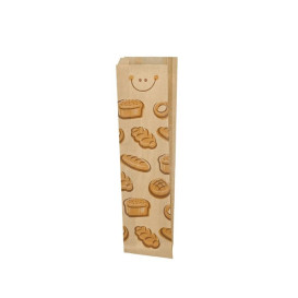 Saco de Papel Kraft "Panes" 9+3x51cm (125 Uds)