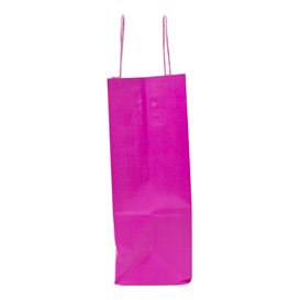 Saco de papel Fuchsia com alças 100g 22+9x23 cm (25 pcs)