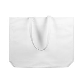 Saco Não Tecido com Asas Longas Branco 48+10x35cm (200 Uds)