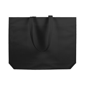 Saco Não Tecido com Asas Longas Preto 48+10x35cm (25 Uds)