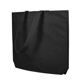 Saco Não Tecido com Asas Longas Preto 48+10x35cm (25 Uds)