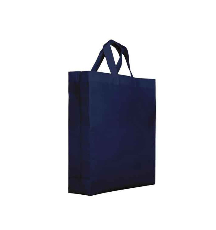 Saco Não Tecido PREMIUM com Asas Curtas Azul Marinho 25+10x30cm (200 Uds) Saco Não Tecido PREMIUM com Asas Curtas Azul Marinho 25+10x30cm (200 Uds)