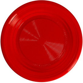 Prato Amido Milho PLA Raso Vermelho Ø170 mm (425 Unidades)