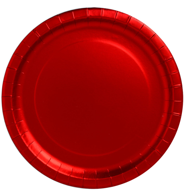 Prato de Cartão Vermelho Redondo "Party" Ø340mm (3 Unidades) Prato de Cartão Vermelho Redondo "Party" Ø340mm (3 Unidades)