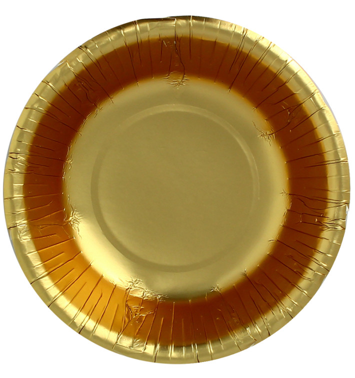 Tigela de Cartão "Party" Ouro Ø160mm (6 Unidades) Tigela de Cartão "Party" Ouro Ø160mm (6 Unidades)