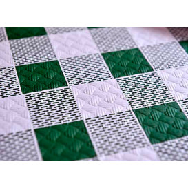Toalha Papel Cortado Mesa 1,2x1,2m "Quadro Verdes" 40g (300 Uds)