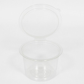 Copo Redonda Bisagra APET Transparente 80ml Ø70mm (50 Uds)