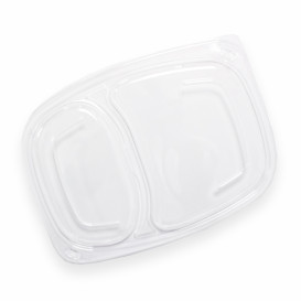 Tampa OPS Transparente Embalagem 2C 1050/1250ml 255x189x20mm (320 Uds)