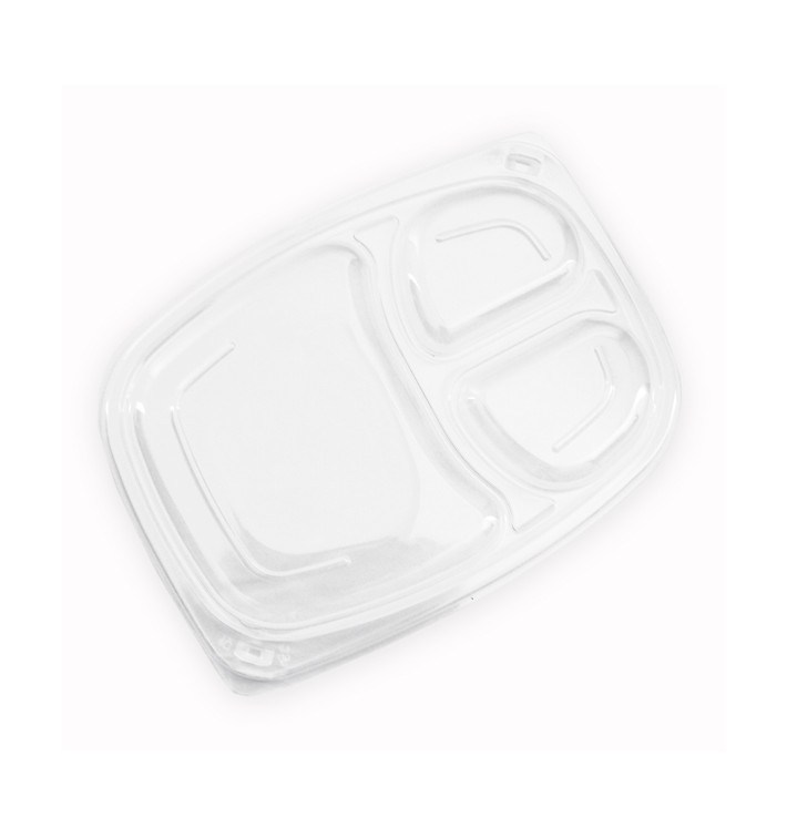 Tampa OPS Transparente Embalagem 3C 1050/1250ml 255x189x20mm (20 Uds) Tampa OPS Transparente Embalagem 3C 1050/1250ml 255x189x20mm (20 Uds)