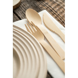 Garfo em Bambu 17cm (50 Unidades)