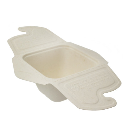 Embalagem Box to Go Cana-de-Açúcar 13x13x7cm 500ml. (50 Uds)