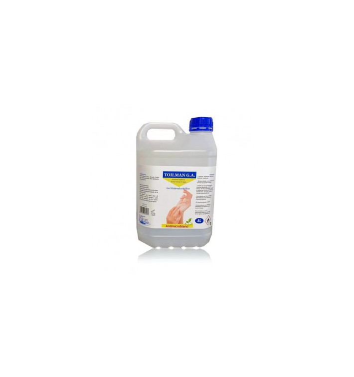 Gel Sanitário Antibacteriano Hidroalcoólico 5000ml (4 Uds) Gel Sanitário Antibacteriano Hidroalcoólico 5000ml (4 Uds)