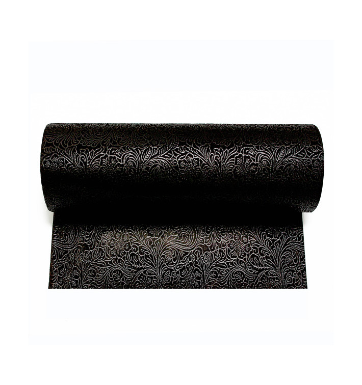 Toalha em Rolo Não Tecido PLUS Preto 0,4x50m P30cm (6 Uds) Toalha em Rolo Não Tecido PLUS Preto 0,4x50m P30cm (6 Uds)