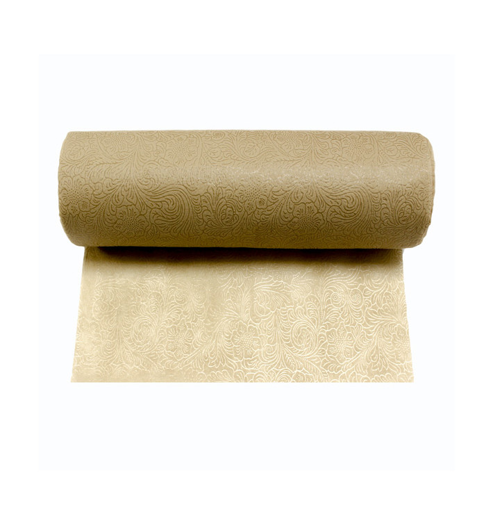 Toalha Caminho Não Tecido PLUS Cortada Bege 40x120cm (500 Uds) Toalha Caminho Não Tecido PLUS Cortada Bege 40x120cm (500 Uds)