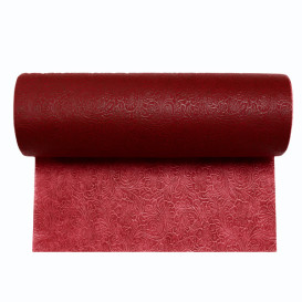 Toalha Caminho Não Tecido PLUS Cortada Bordéus 40x120cm (500 Uds)