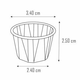 Copo em Papel para Molhos/Soufflé 15ml (250 Uds)