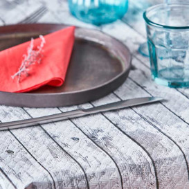 Toalha Papel Cortado Mesa 1,2x1,2m "Madeira" 37g (300 Uds)