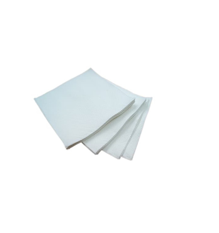 Guardanapos Papel Microdot Branco ECO 20x20cm (100 Uds) Guardanapos Papel Microdot Branco ECO 20x20cm (100 Uds)
