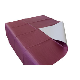 Toalha Papel Cortado Mesa Bordeaux 120x120m 40g(300Uds)