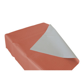 Toalha Papel Cortado Mesa Salmão 1,2x1,2 Metro 40g (300 Uds)