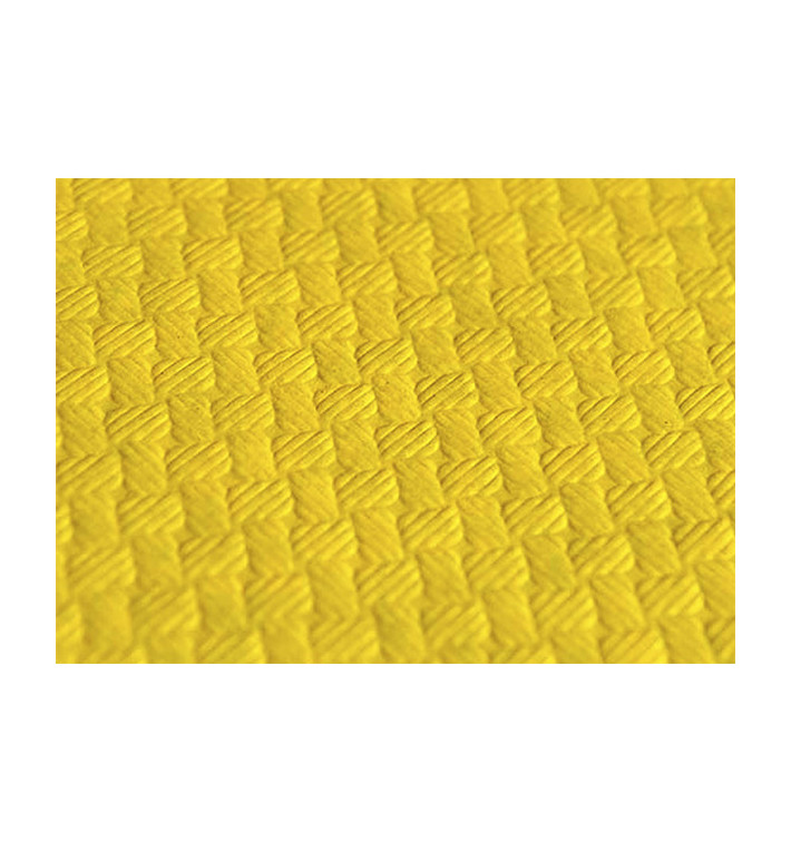 Toalha Papel Cortado Mesa Amarelo 1,2x1,2 Metro 40g (300 Uds)