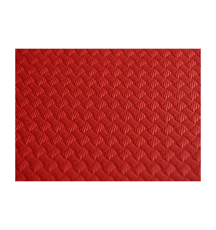 Toalha Papel Cortado Mesa Vermelho 1,2x1,2 Metro 40g (300 Uds) Toalha Papel Cortado Mesa Vermelho 1,2x1,2 Metro 40g (300 Uds)