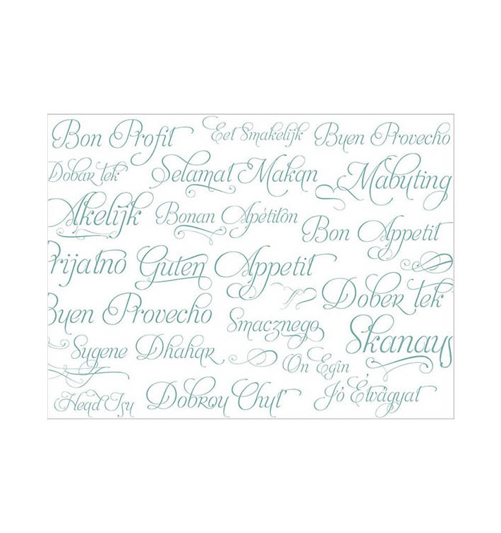 Toalhete Papel Mesa 30x40cm "Bom Proveito" Turquesa 40g (1000 Uds) Toalhete Papel Mesa 30x40cm "Bom Proveito" Turquesa 40g (1000 Uds)