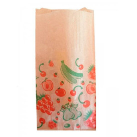 Saco Papel Kraft para Fruta 14+7x28 cm (100 Unidades)