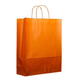 Saco Papel Laranja com Asas 100g 25+11x31cm (200 Uds)