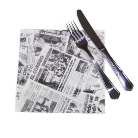Guardanapos de Papel "Jornal" 40x40cm (50 Uds)